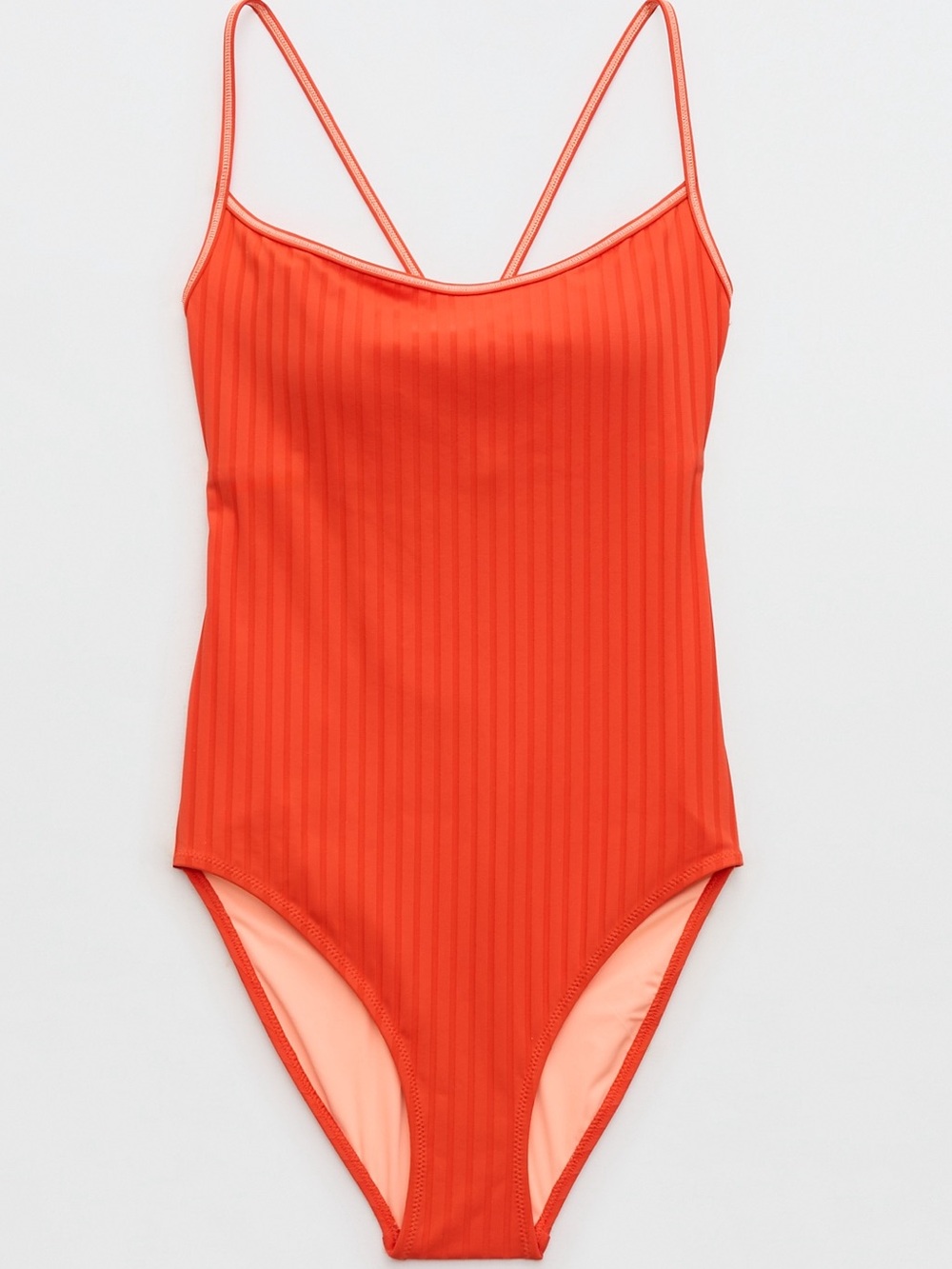 aerie orange one-piece